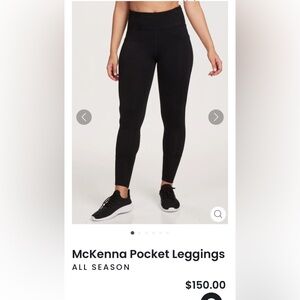 Woolx McKenna Pocket Leggings, Black, Size XL